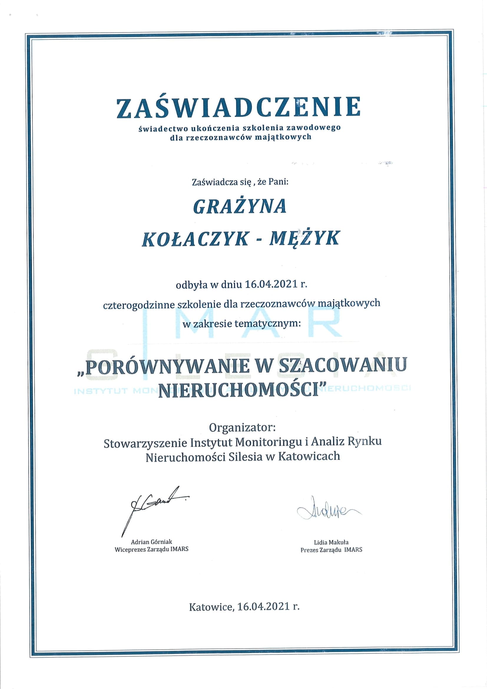 Porównywanie w szacowaniu nieruchomości.